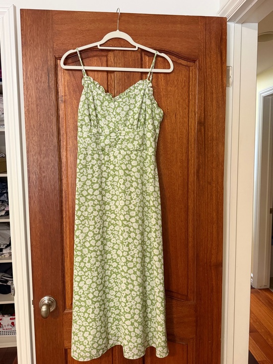 Lulus Dresses & Skirts - Lulu's Light Green Floral Maxi Slip Dress